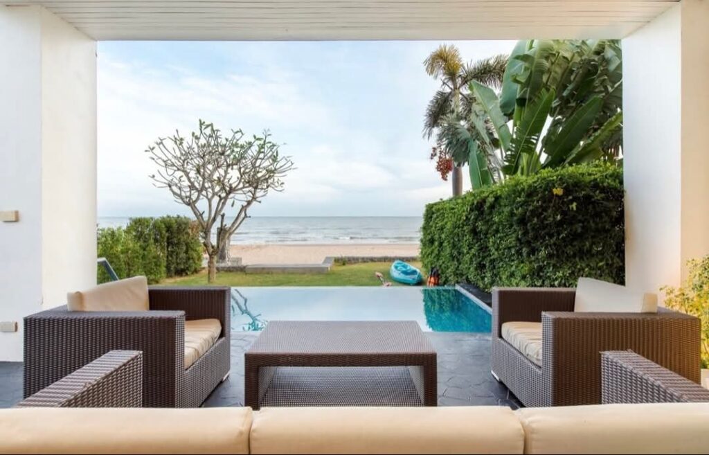 Beachfront Pool Villa in Kui Buri, 3 Storeys, 2 Bedrooms, 80.6 sq wah, photo 1