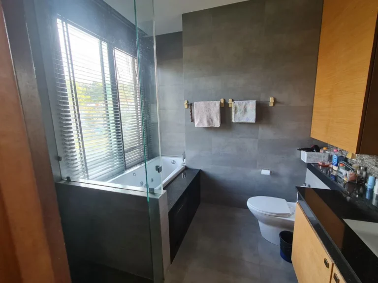 Bathroom with a jacuzzi tub